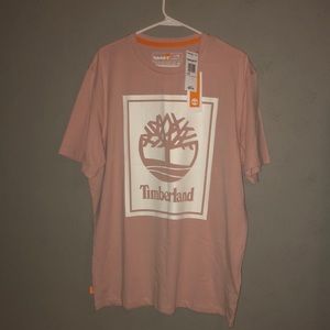 Large Pink Timberland T-Shirt